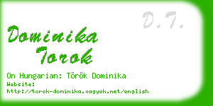 dominika torok business card
